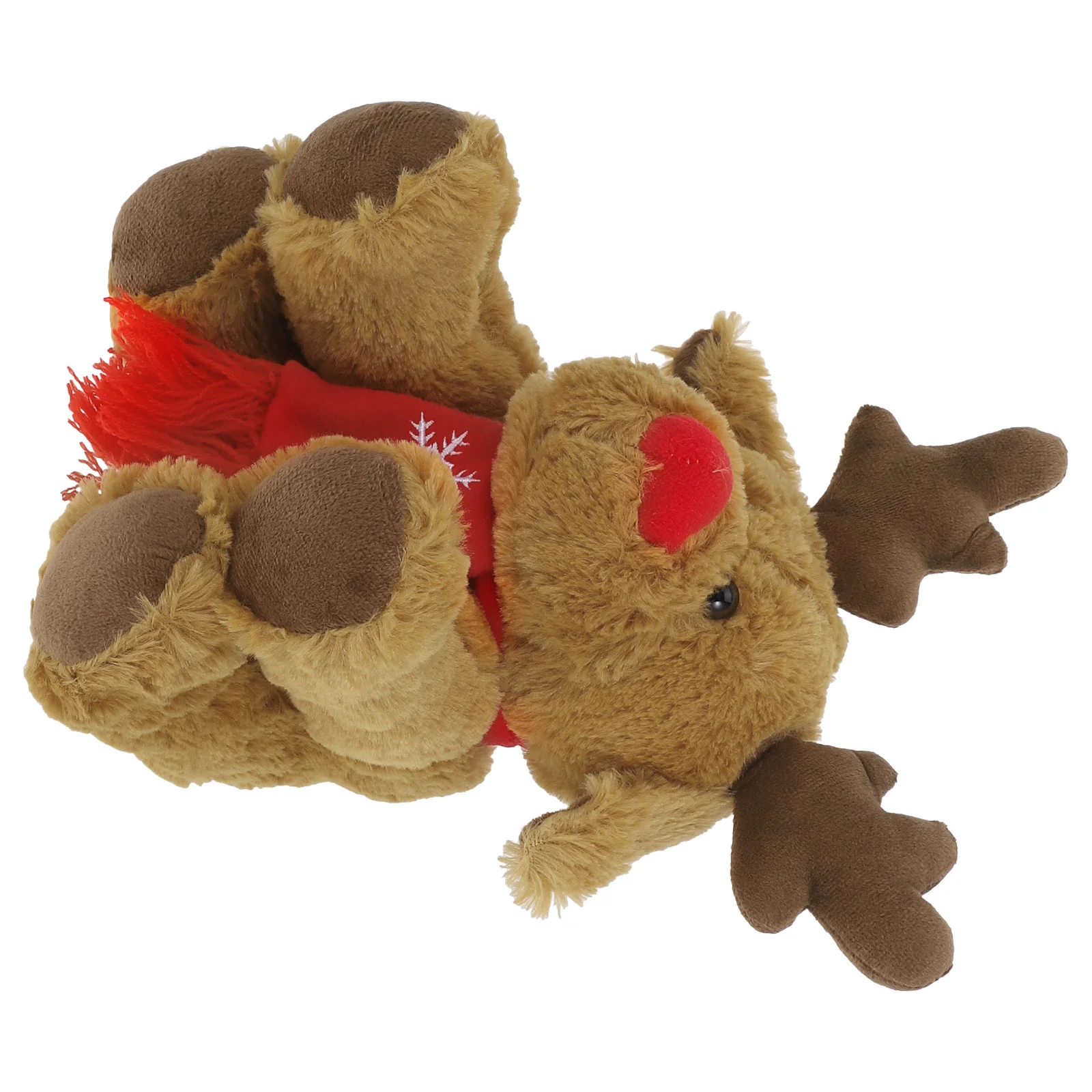 29 Cm Reindeer Stuffed Animal Xmas Decorations Elk Plush Toy Christmas Animals Brown Baby