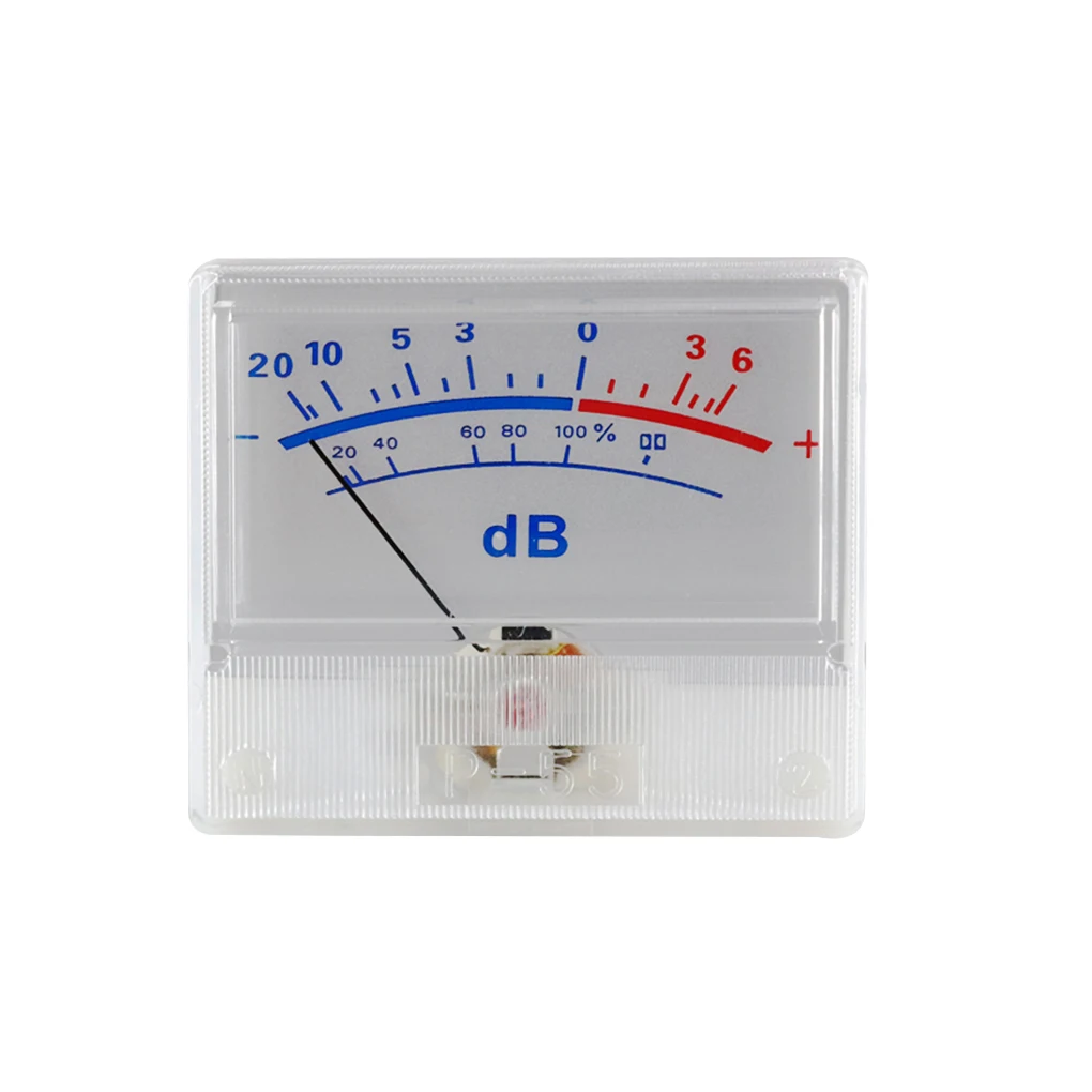 

VU Level Meter Gauge White Panel LED Backlight Power Amplifier Audio VU Level Pointer Meter