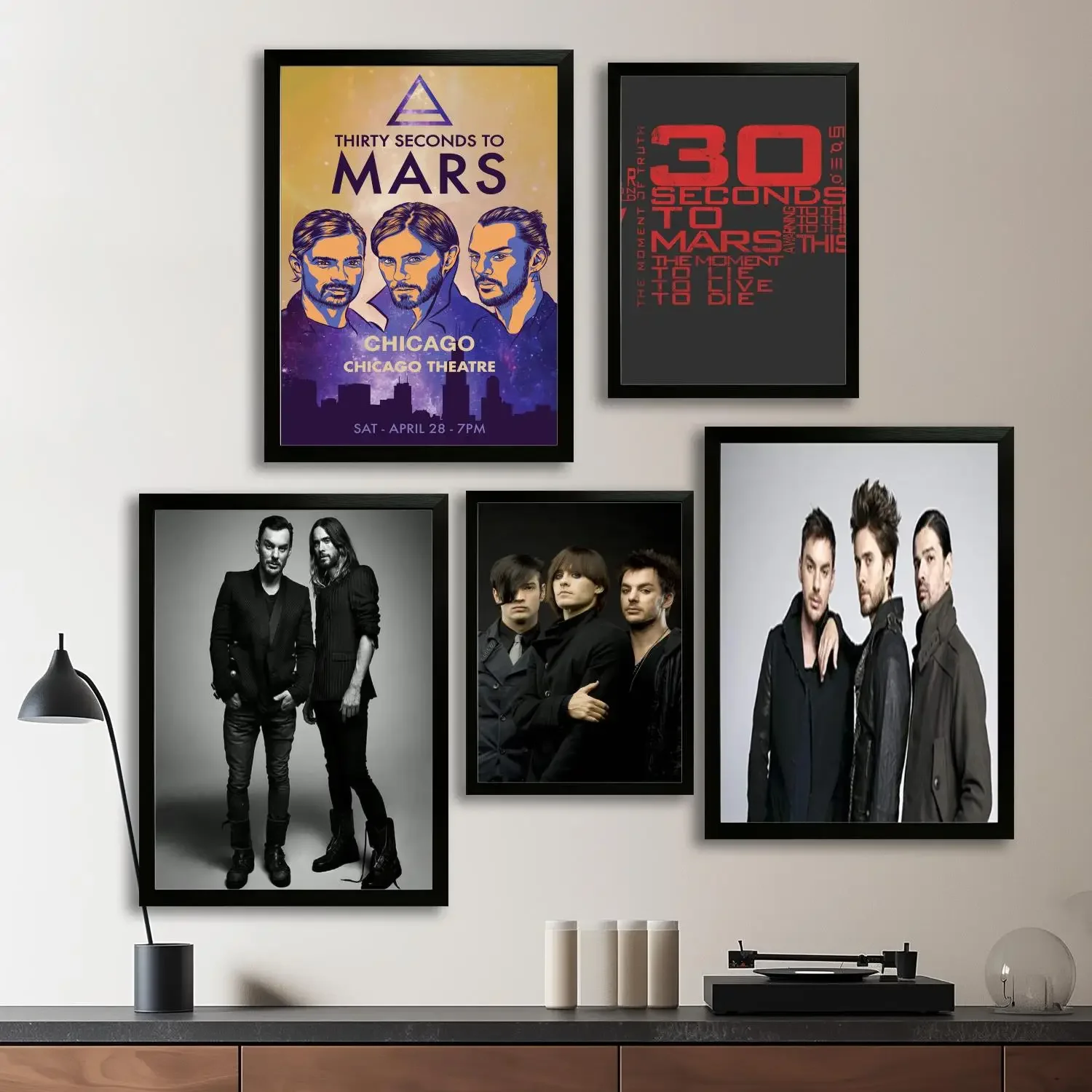 30 Seconds to Mars Canvas Art Poster and Wall Art, Picture Print, Modern Family Bedroom Decor,Decorative painting