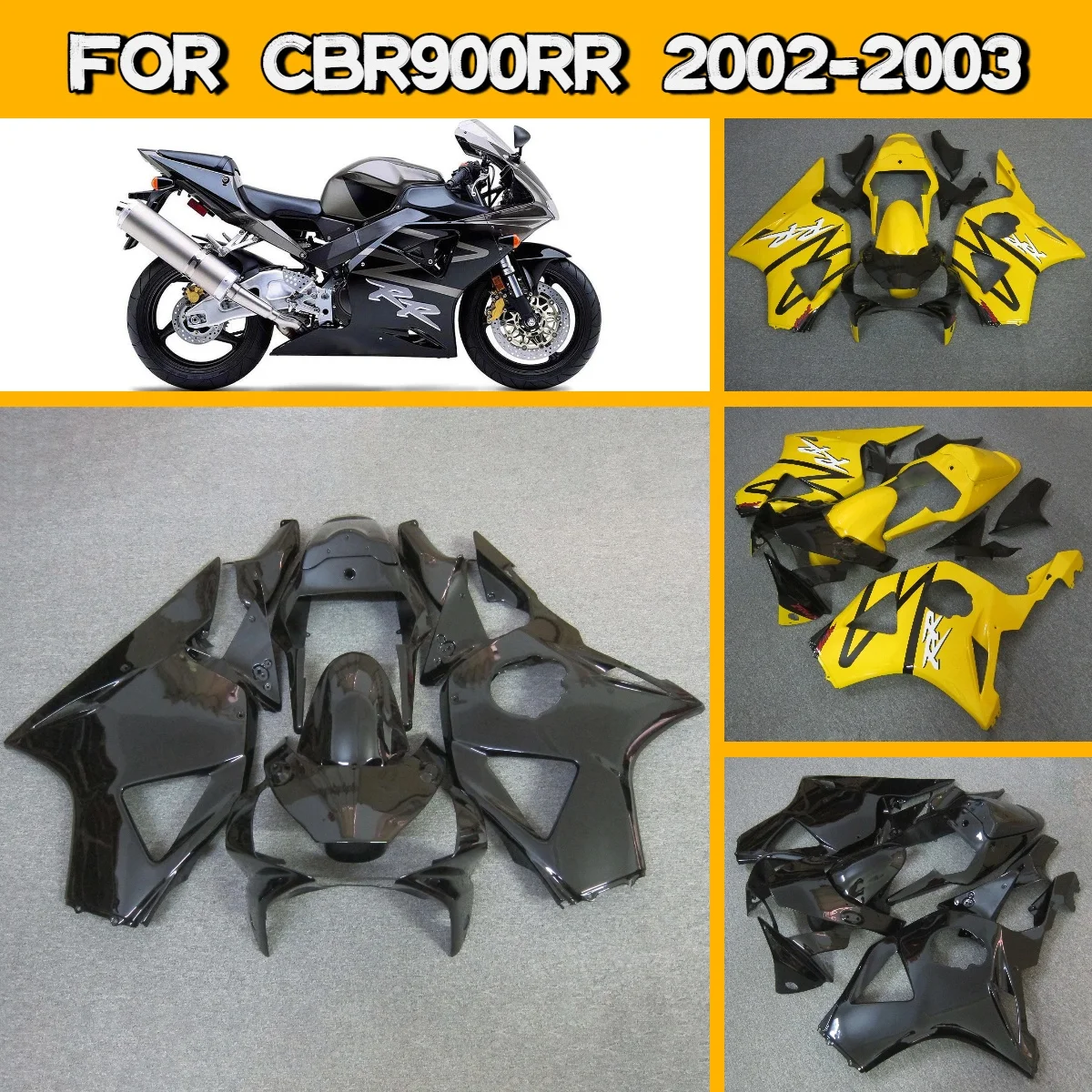 Carbon Fiber Color Fairings 2002 2003 CBR900RR Motorcycle Fairing Set Plastic Part Body Kit for 02 03 Honda CBR 900RR