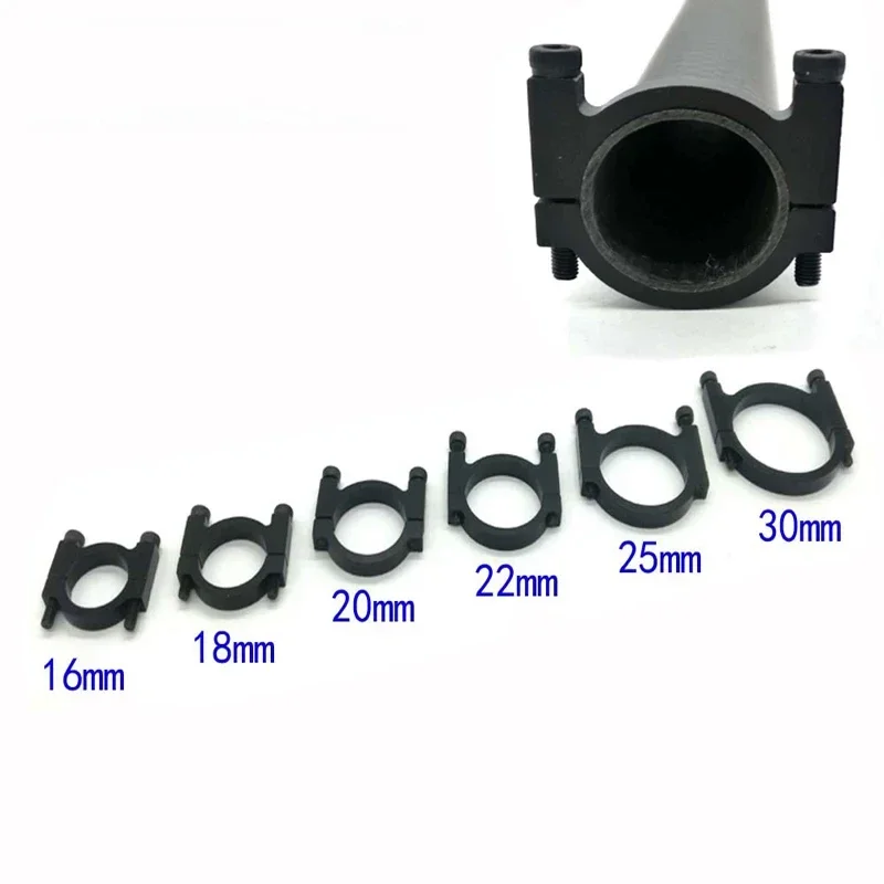 4PCS Machining Aluminum Alloy Tube Clamp for 16mm 20mm 22mm 25mm 30mm Carbon Tube Connection Multi-axis Drone Frame Connection