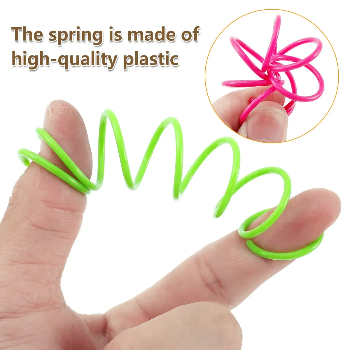 4-200 Pcs Cat Spring Toys Colorful Cat Coil Toy Kitten Coil Spiral Springs Cat Toys Interactive Durable Heavy Gauge Spring Tools