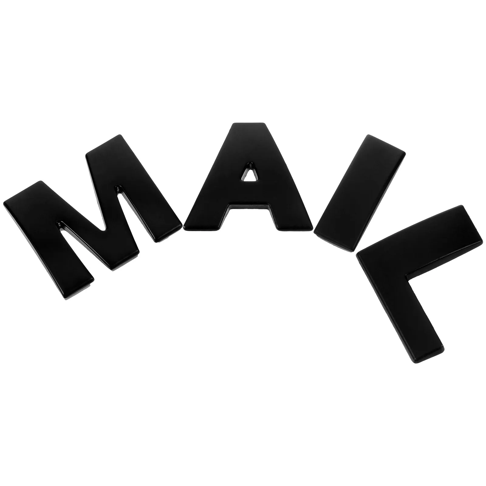 

4 Pcs Mailbox Logo Letter Labels Waterproof Adhesive Stickers Zinc Alloy Durable Large Applique Storage Boxes File Cabinets