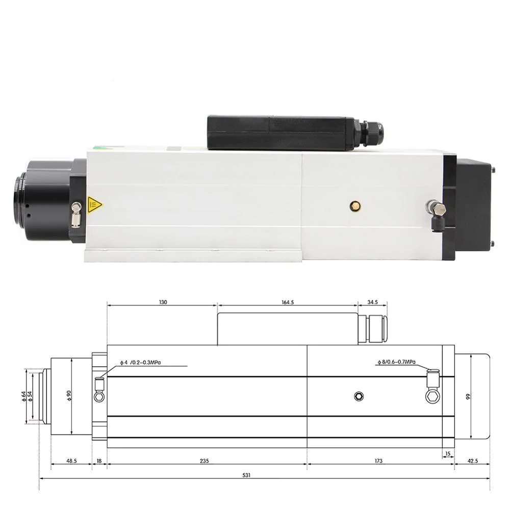 6.0kw ATC spindle Automatic Tool Change Spindle 220v/380v air cooled spindle motor instead of 4.5kw ATC for woodworking router