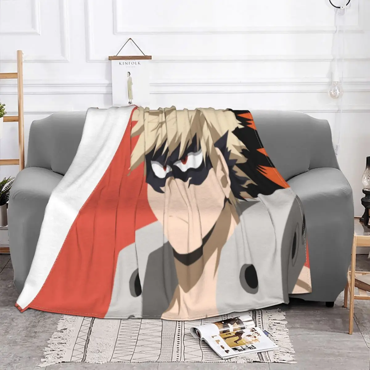 Katsuki Bakugo 1292 Blankets Knee Blanket Blankets And Throws Throw Blanket