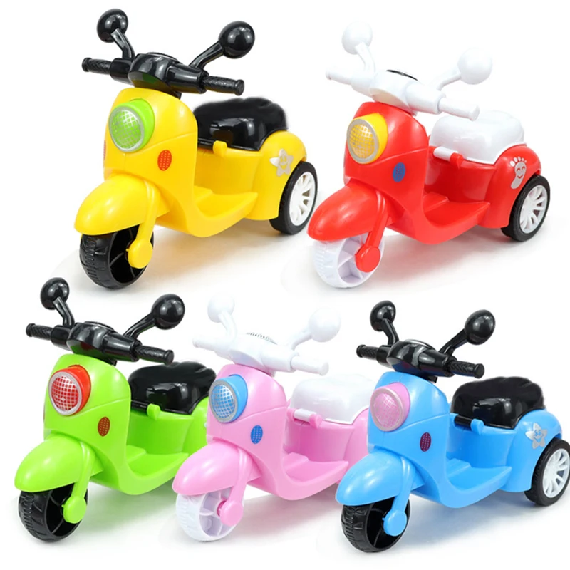 Pull Back Motorcycle Inertia Miniature Motorbike Model Interactive Toys Cartoon Vehicle Model Kids Educational Toys