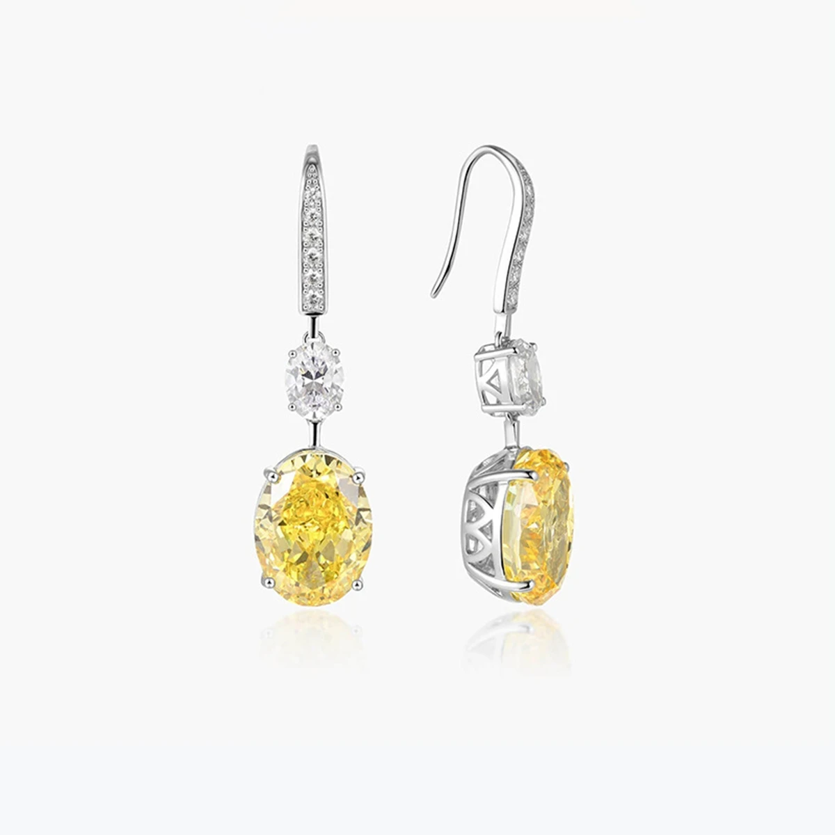 SongYun Jewelry 925 Sterling Silver Earring HCD Gemstones HCD Diamond Designer Handcrafted 925 Sterling Silver Stud Accessories