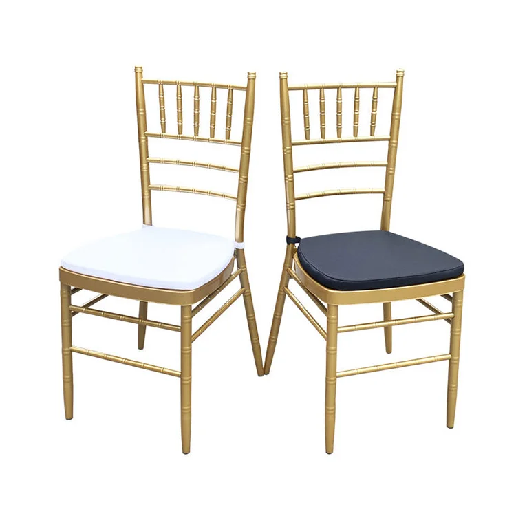 Cushion Is Option 1.5mm Metal Tube Stackable Metal Wedding Napoleon Chair