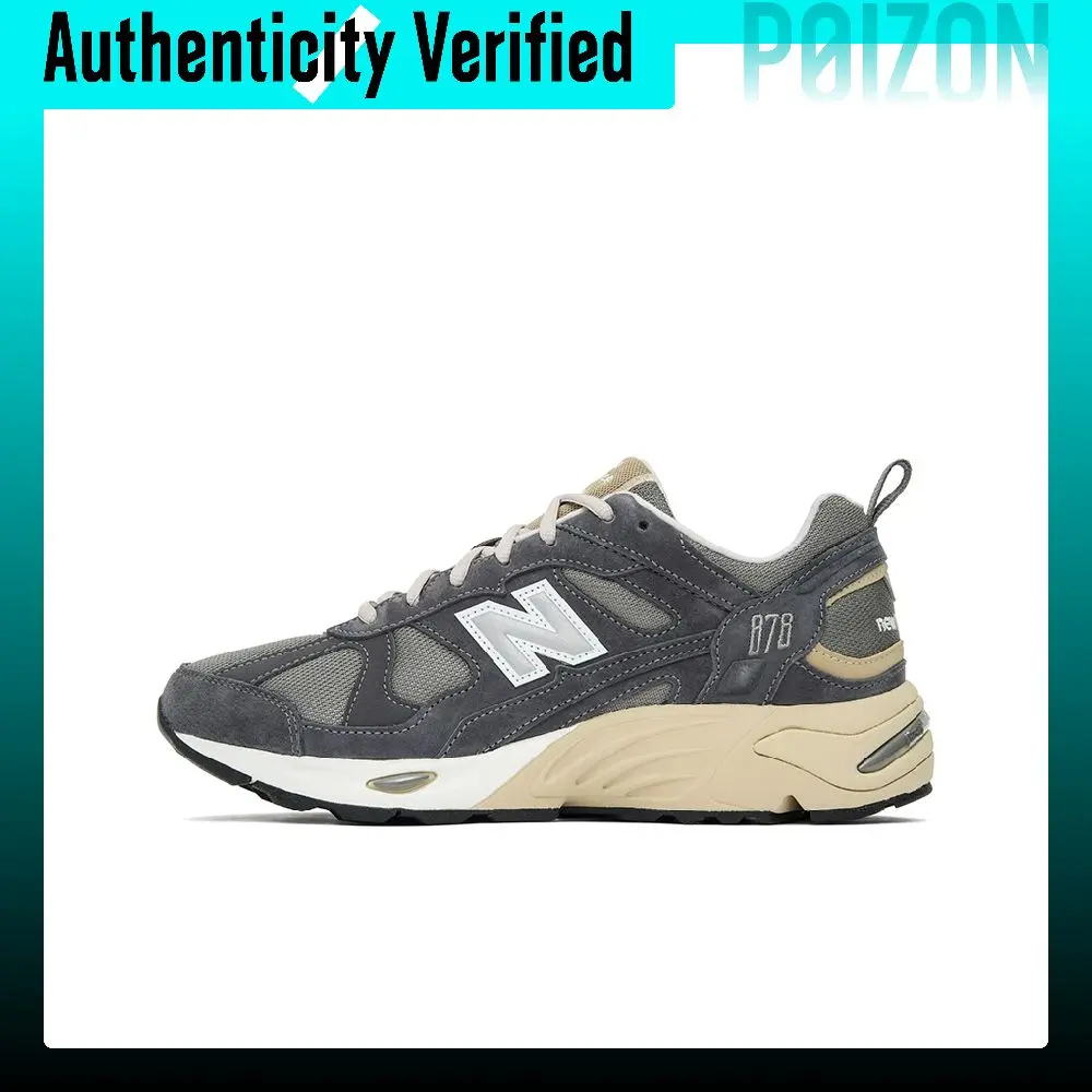 New Balance NB 878 Comfortable Breathable Low top Casual Shoes Unisex Gray Black CM878MG1