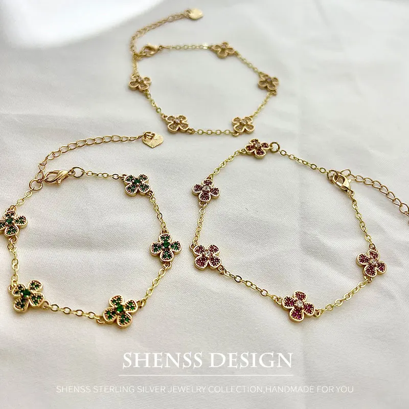 Copper Plated 14k Zircon Bracelet
