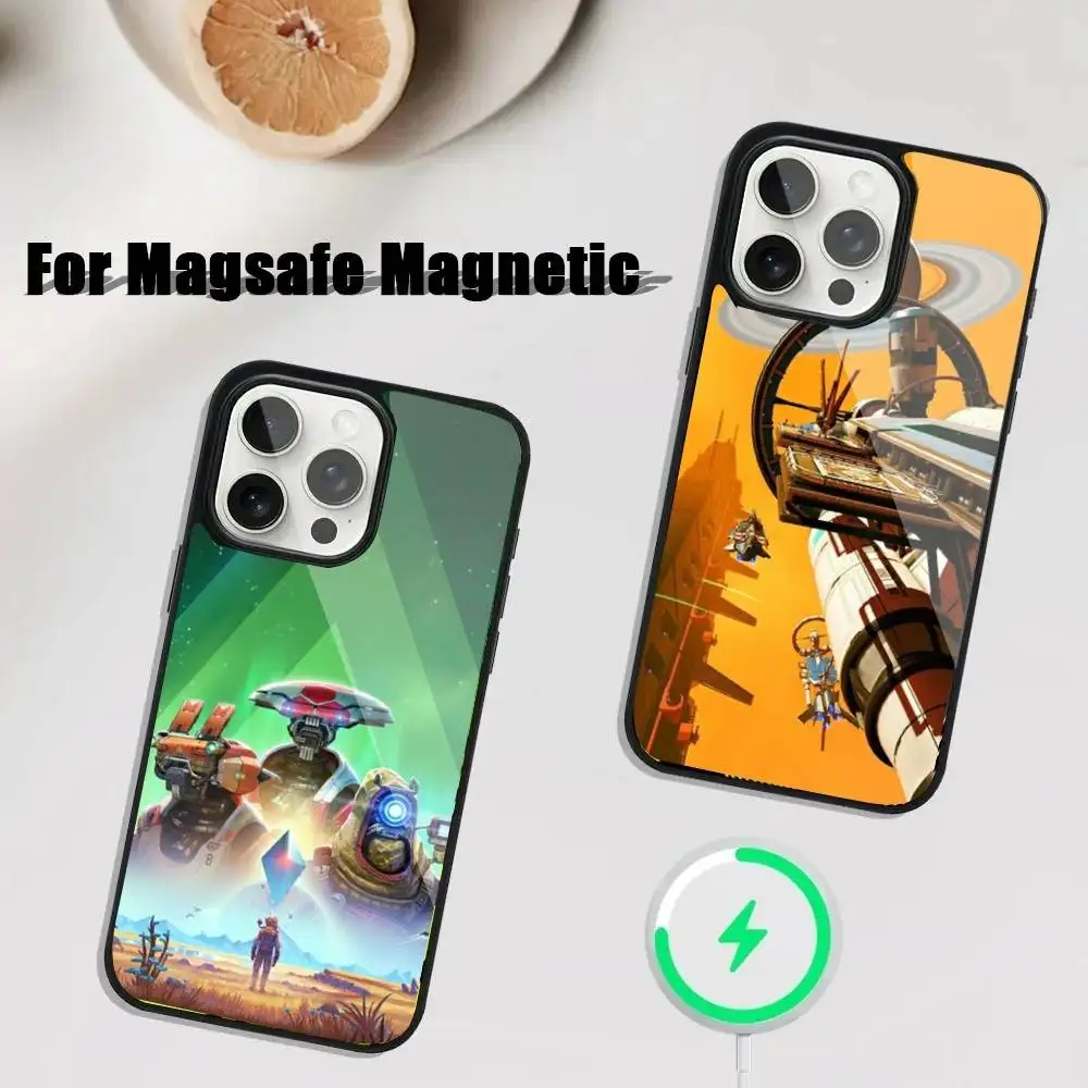 

No M-Man S-Sky Voyagers Phone Case For iPhone 17,16,15,14,13,12,11,Pro,Max,Plus,Mini,SE4,E Magnetic Magsafe Wireless Charging