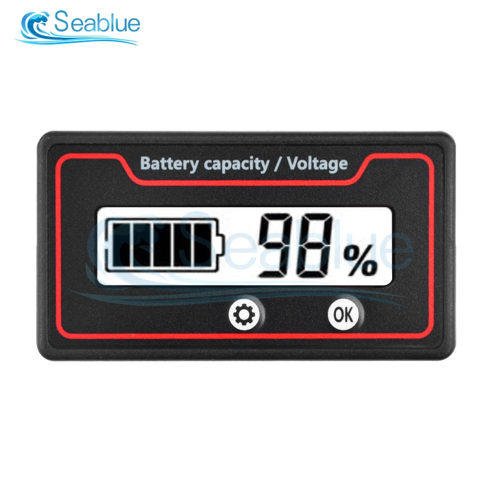 9-120V 12V 24V 48V 72V Lead Acid Lithium Battery Capacity Indicator Car Motorcycle Digital Voltmeter Voltage Tester Meter Tool