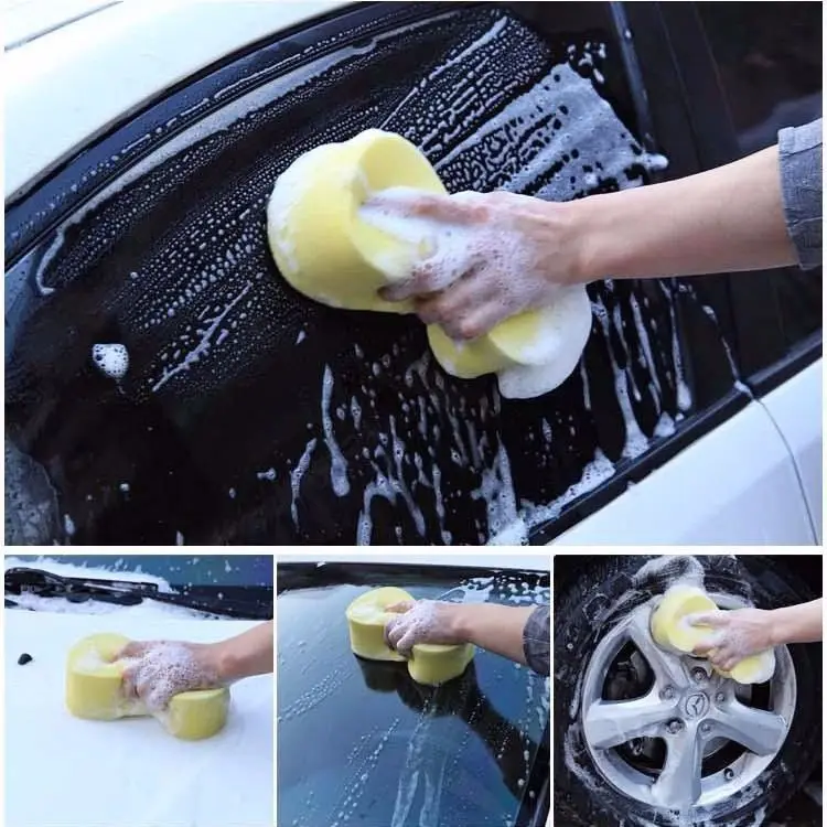 Coral Sponge Car Auto Washing Cleaning Sponge High Foam Cleaning Washing 8 Shape Honeycomb Car Cleaning Sponge