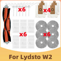 Fit For Xiaomi Lydsto W2 / Kyvol S60/ iRiver AICLE INS-200 Robot Vacuum Cleaner Spare Parts Main SIde Brush Filter Mop Dust Bag