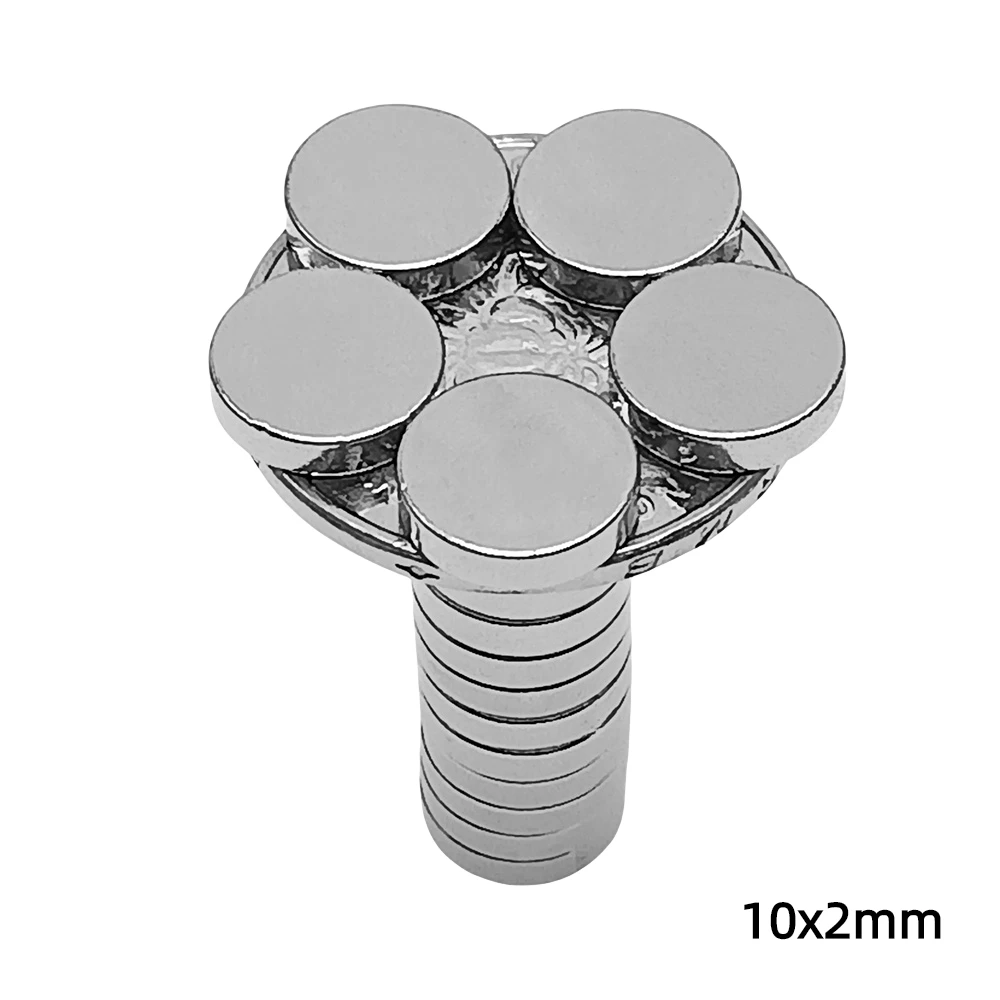 20~300pcs 10x2 Mm Round Powerful Magnet Fridge Bulk Sheet Neodymium Magnet Disc 10x2mm Permanent Ndfeb Magnets Strong 10*2 Mm