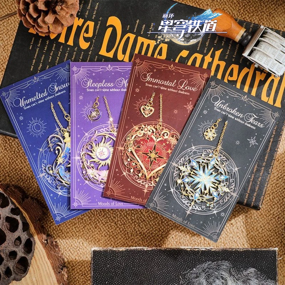 Honkai: Star Rail Game Merch Bookmark Dan Heng Trailblazer Jing Yuan Aventurine Decorative Pendant Birthday Gift for Fan