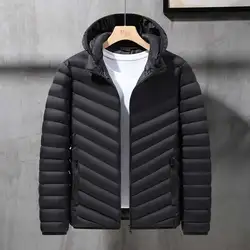 4XL Parkas Men 2023 New Winter Hooded Thick Down Cotton Jackets Coat Mens Windproof Warm Parkas Fashion Casual Jackets Coat Male