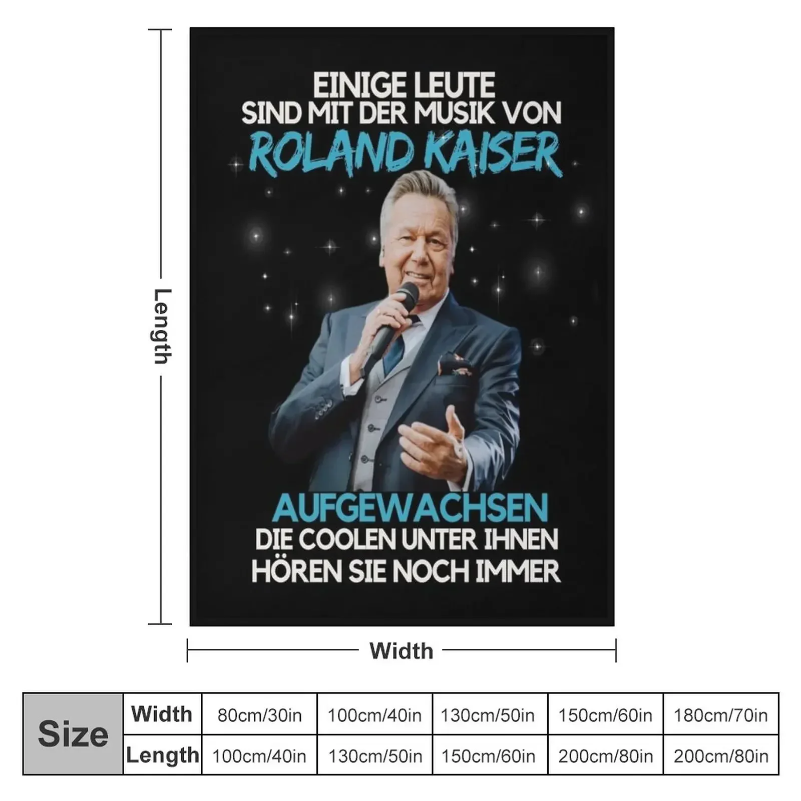 Copy of Roland Kaiser | rip Roland Kaiser| Schlagers?nger Roland Kaiser nur gott weiss warum kaiser Throw Blanket Large Blankets