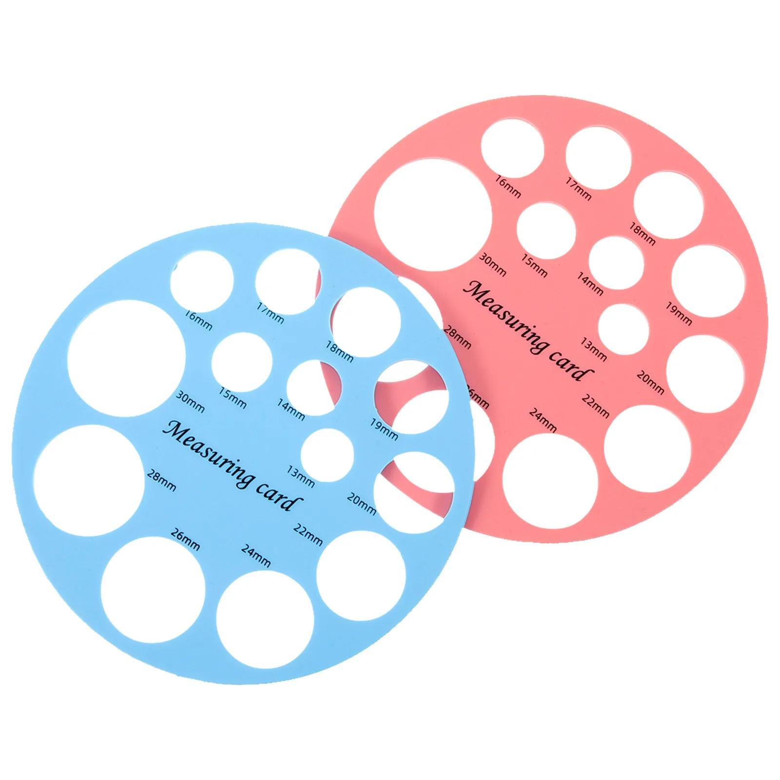 2 قطعة أداة القياس للحواف تحجيم سيليكون الحلمة حاكم دقيق الحلمة Sizer الطفل مصاصة قياس بطاقة شفة الحجم #1