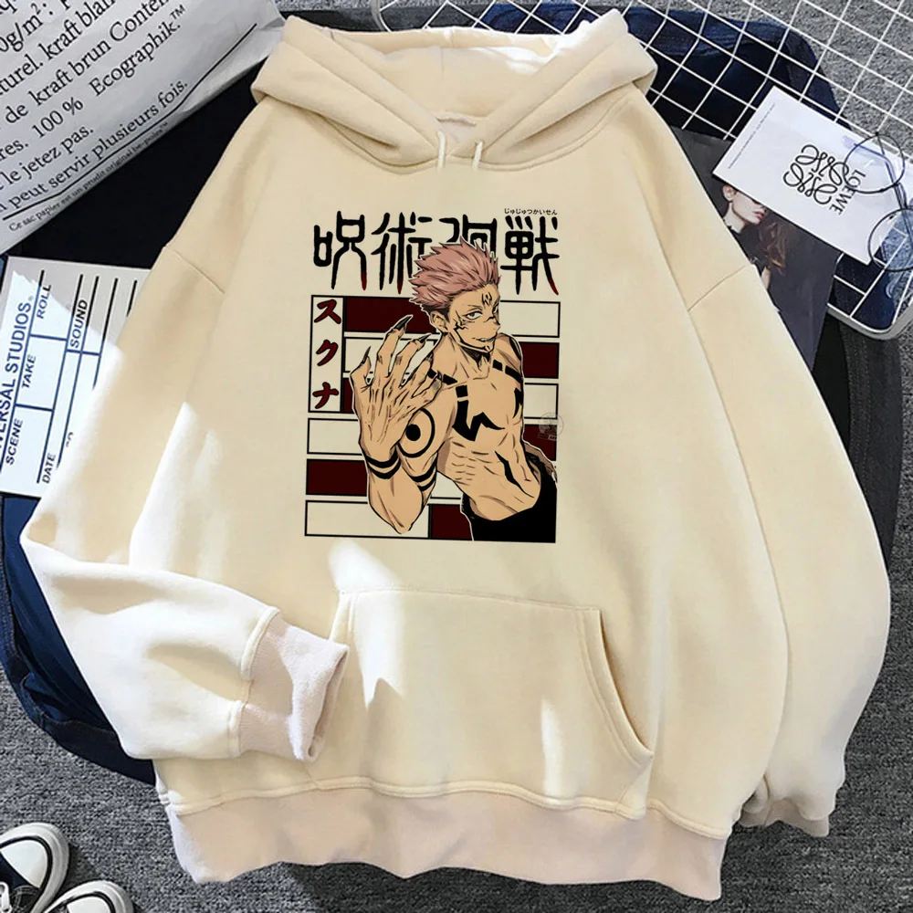 Toji Fushiguro hoodie patterned Y2K clothes for teens graphic elegant pattern girl pullover anime youthful pattern modern style