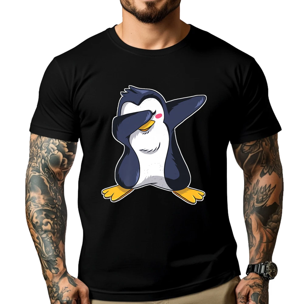 

Cool Pinguin Animal Pinguins Grey Shirt Graphic Tee Custom T Shirt Camisa Creative