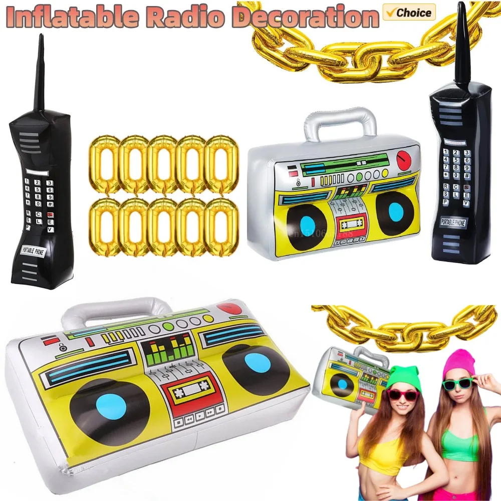 

Inflatable Radio Boombox Inflatable 80s 90s Theme Party Decorations Props Hip Hop Theme Disco Birthday Party