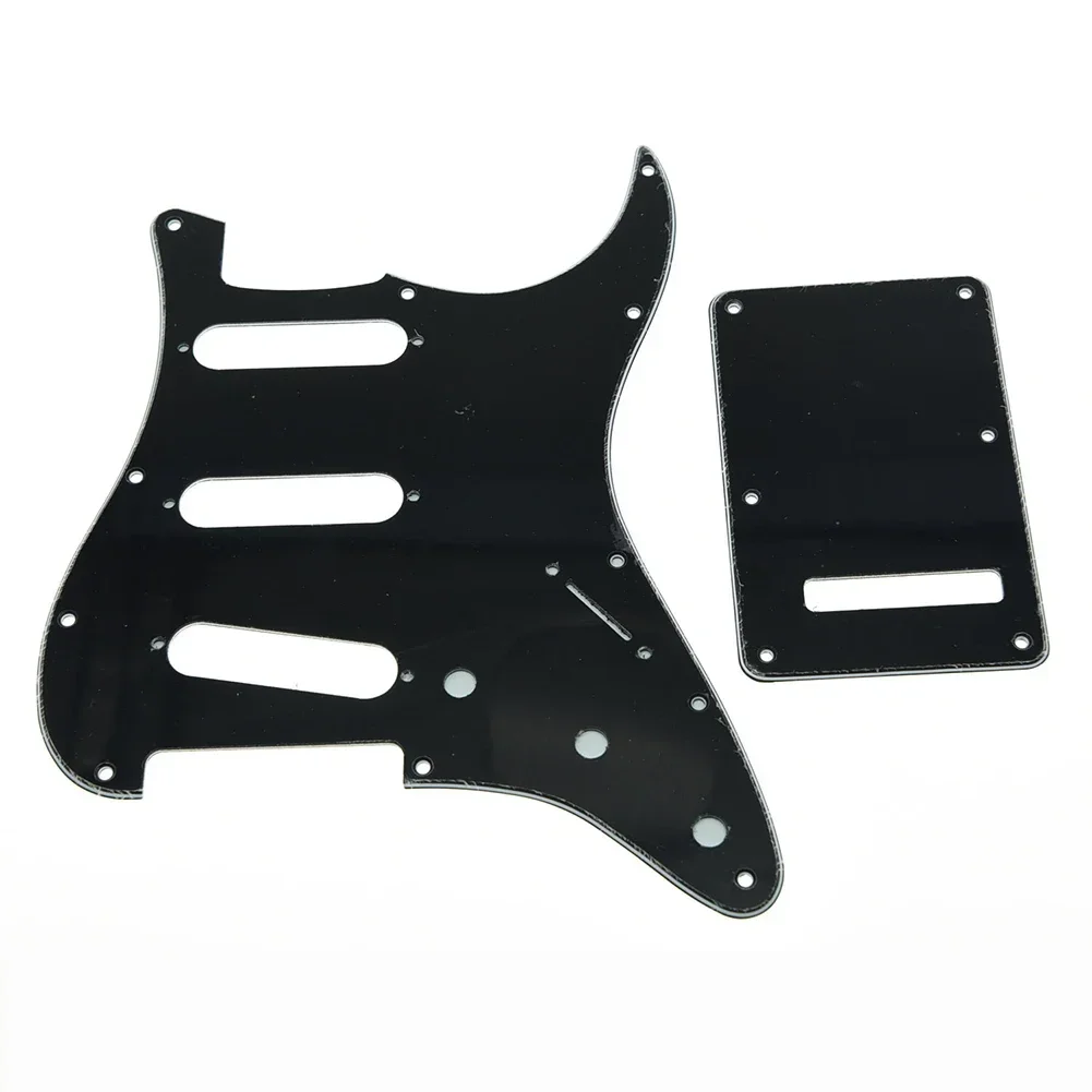 High Quality Brand New.Heavy Duty SSS Guitar Pickguard V Pickups Prewired Loaded Scratch Plate 3 Ply PVC&Celluloid