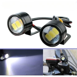 2pcs LED Motorcycle Handlebar Spotlight White Headlight Driving Light Fog Lamp
