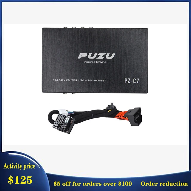 PUZU PZ-C7 wiring harness 4X150W Car DSP Amplifier Car Radio Sound Upgrade  Digital Audio Signal Processor For Hyundai VOLKSWAGEN