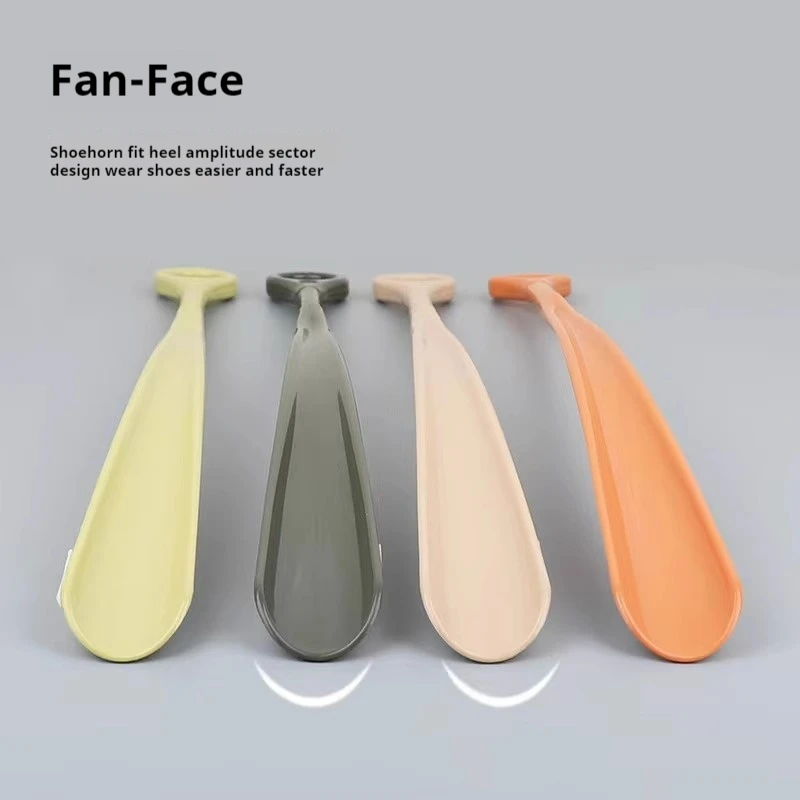 Long Handled Shoe Horns 47cm Hanging Ring Shoehorn Pregnant Woman Elderly Shoe Spoon No Bending Over Wearing Shoe Spatula 1 Pcs
