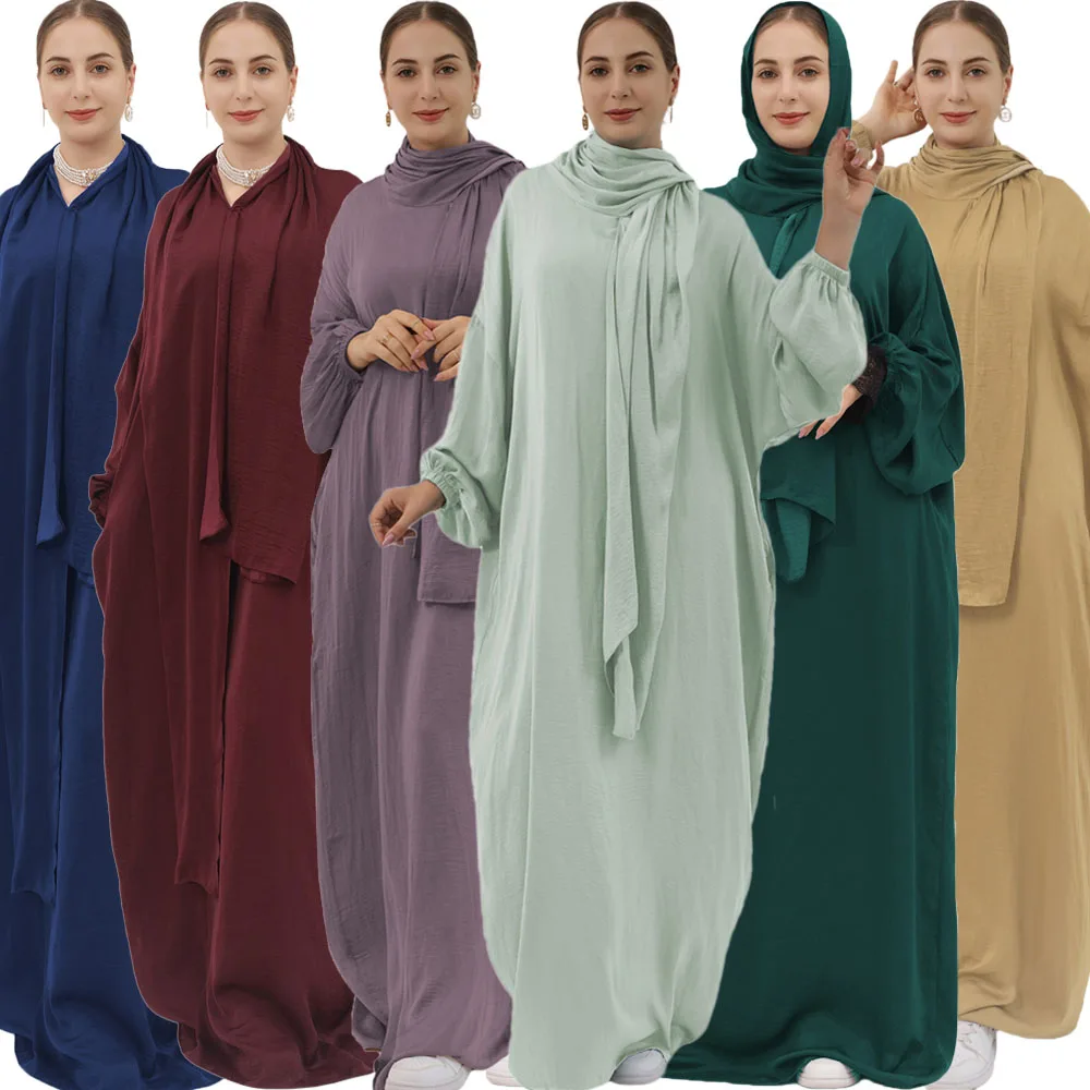 

Turkey Muslim Hijab Dress Women Prayer Garment Scarf Abaya Eid Ramadan Modest Caftan Islamic Clothing Robe Dubai Kaftan Abayas