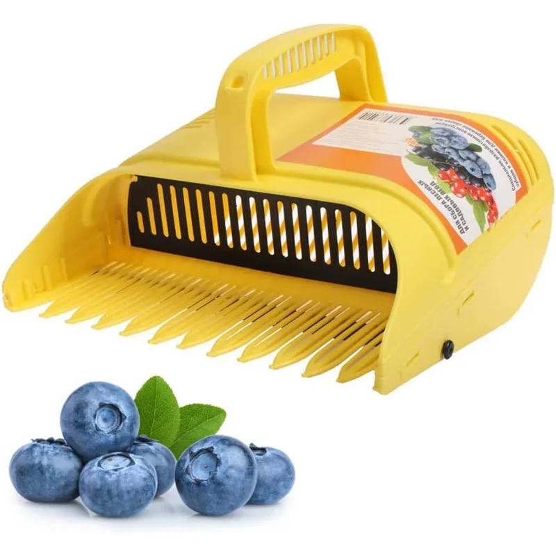 

Blueberry Picker Berry Picker Rakes with Comb Teeth Lightweight Handle Large Capacity Harvest Season Garden Tool GJ0251