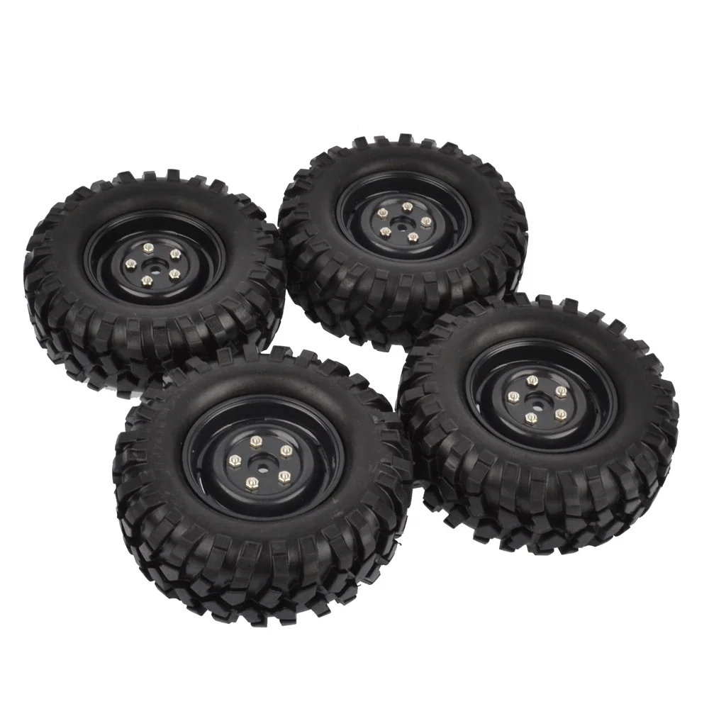 4 sztuki 96 mm 1,9-calowych gumowych opon / tarcz i felg do Axial SCX10 D90 Tamiya CC01 1:10 RC Rock Crawler Car