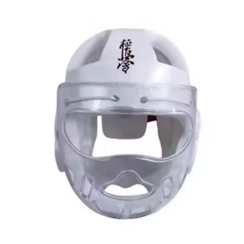 

Kyokushinkai Full Face Protective Helmet - Gyeonggi Divine Karate Mask Competition and Training Helmet Adjustable Neutral Design