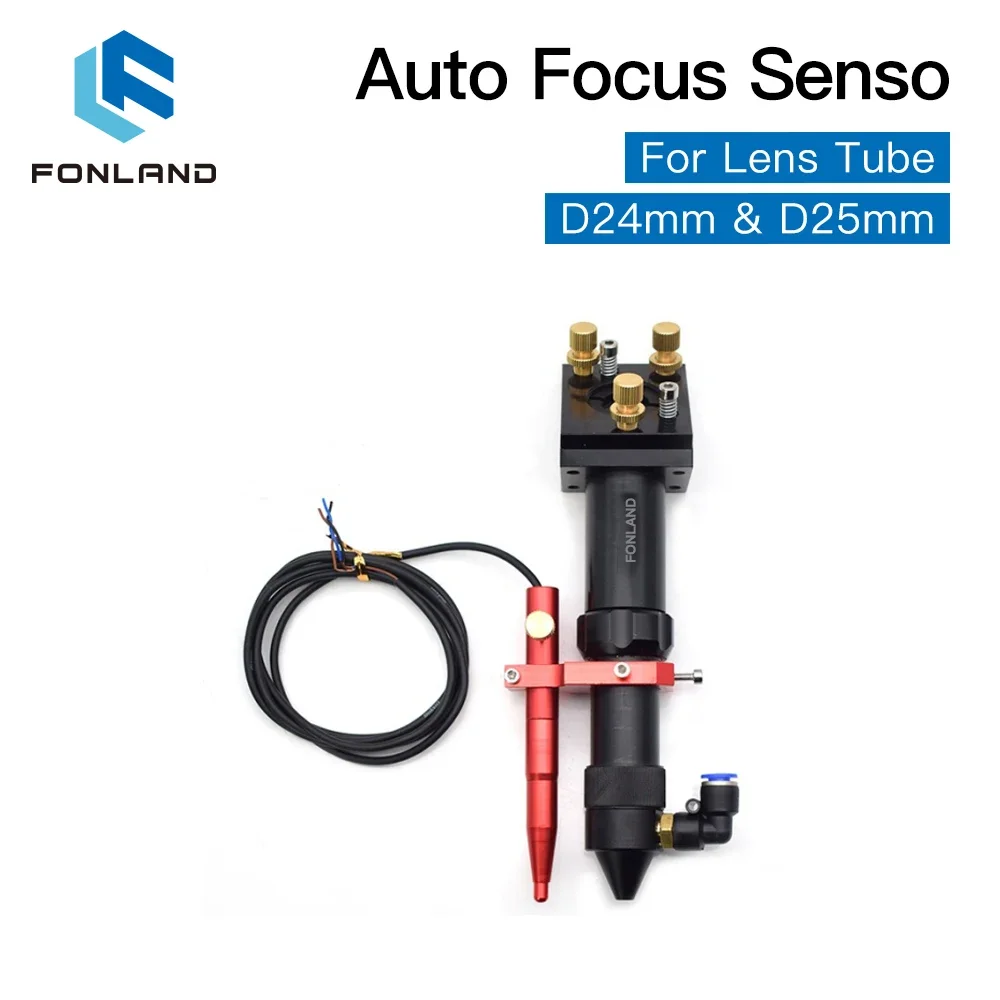 FONLAND Auto Focus Sensor Z-Axis for Automatic Motorized Up Down Table CO2 Laser Engraving Cutting machine