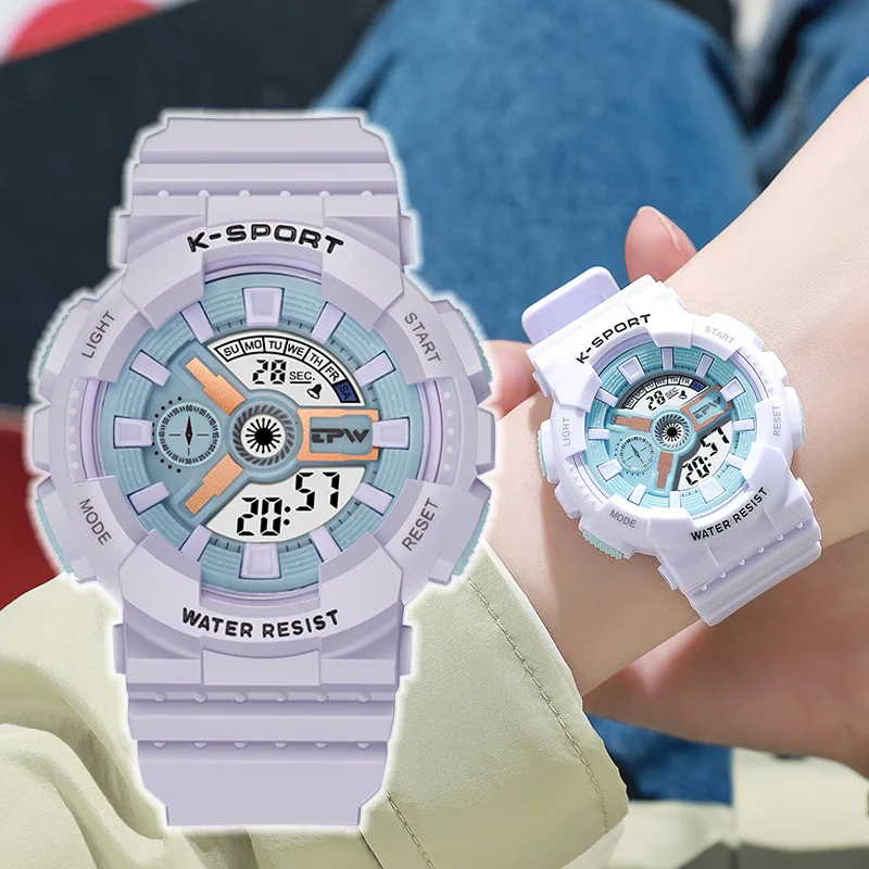 Youthful Fashion Digital Sports Watch for Boys And Girls Electronic Plastic Watch for Middle High School Students And Teenagers
