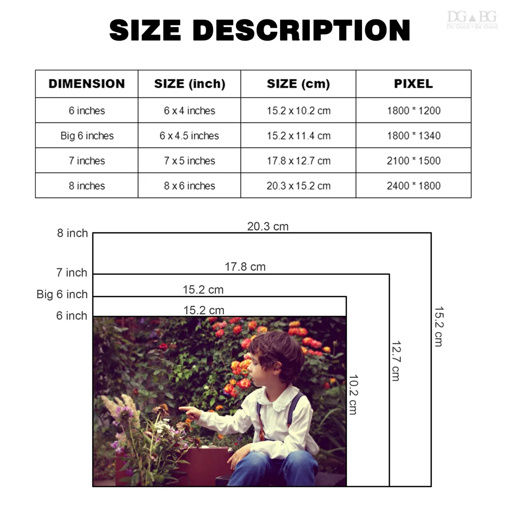 Customized Photo Prints - 678 Inches Photograph Develop Printing High-Definition Photo Print Processing Service -Matte Paper