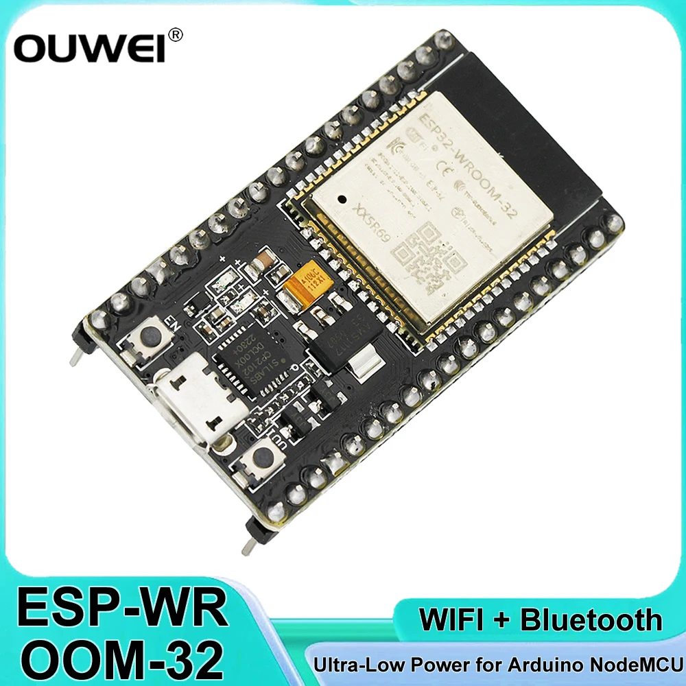 ESP-32S ESP-WROOM-32 ESP32 WIFI + Bluetooth 2.4GHz Dual Core CPU Development Board Module Ultra-Low Power for Arduino NodeMCU