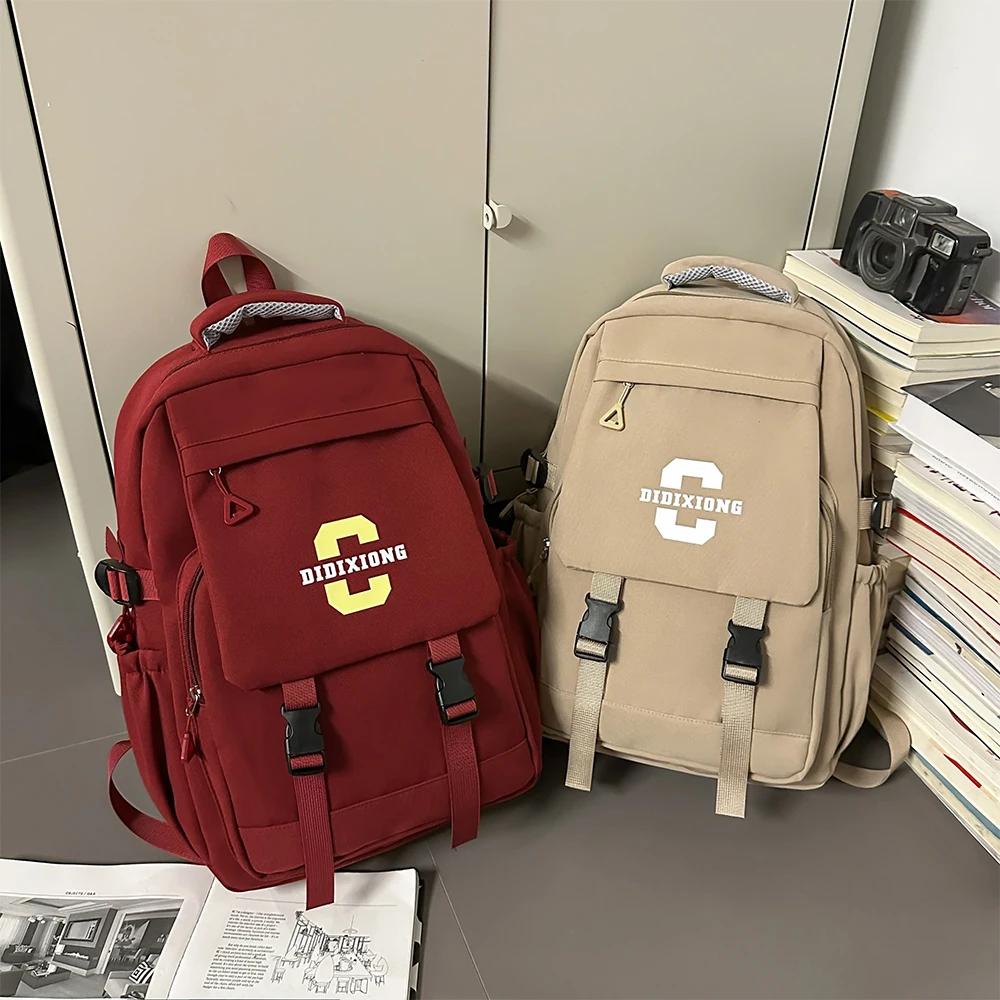 

New Backpack for Middle School and High School Students, Simple and Versatile Backpack with Large Capacity