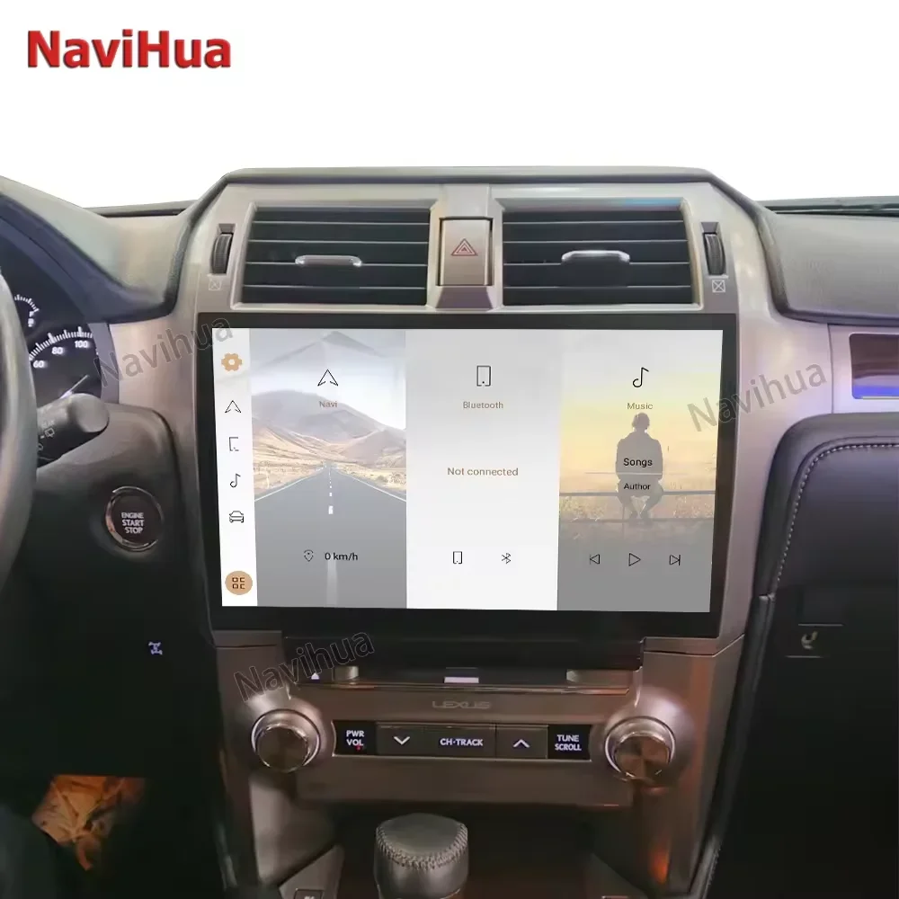 

NaviHua Новое 13-дюймовое обновление внутренних деталей для Lexus GX460 2010-2020, поддержка Playstore WIfi 4G SIM GPS-навигационная система