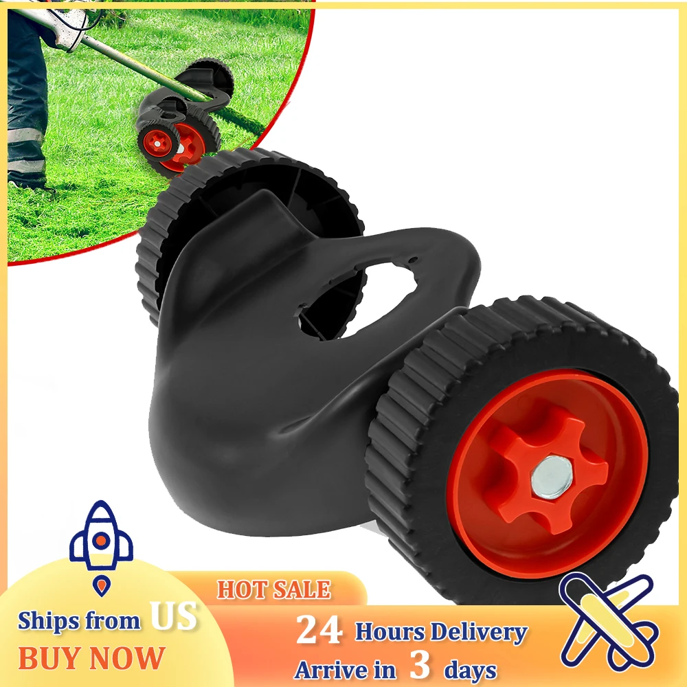 Lawn Mower Support Wheel Adjustable Weed Trimmer Auxiliary Wheels Garden Lawn Mower Cutter Replacement Tool Accessories New