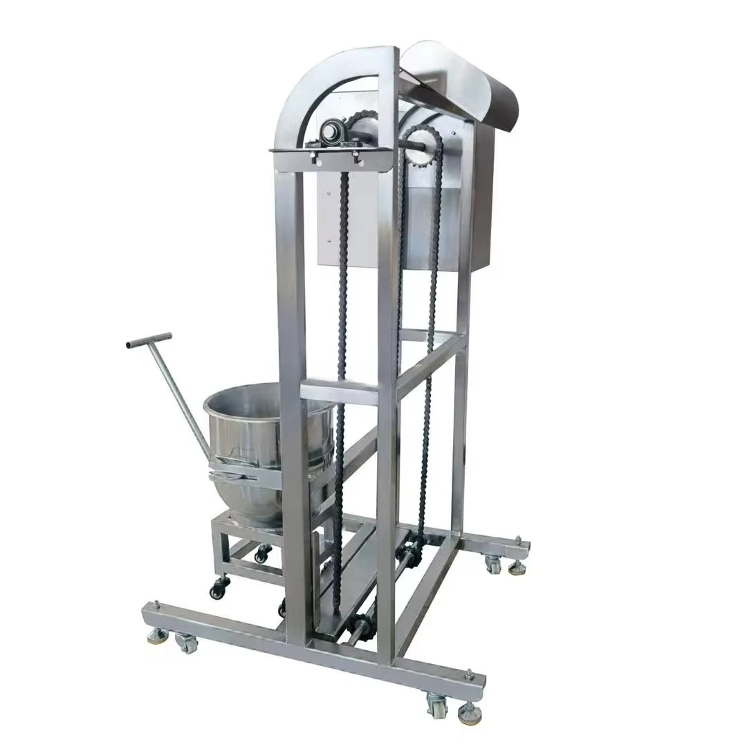 Kitchen Food Lift Meat Carrier Lift Hopper Lift 304 Stainless Steel Touch Screen Control for Bakeries