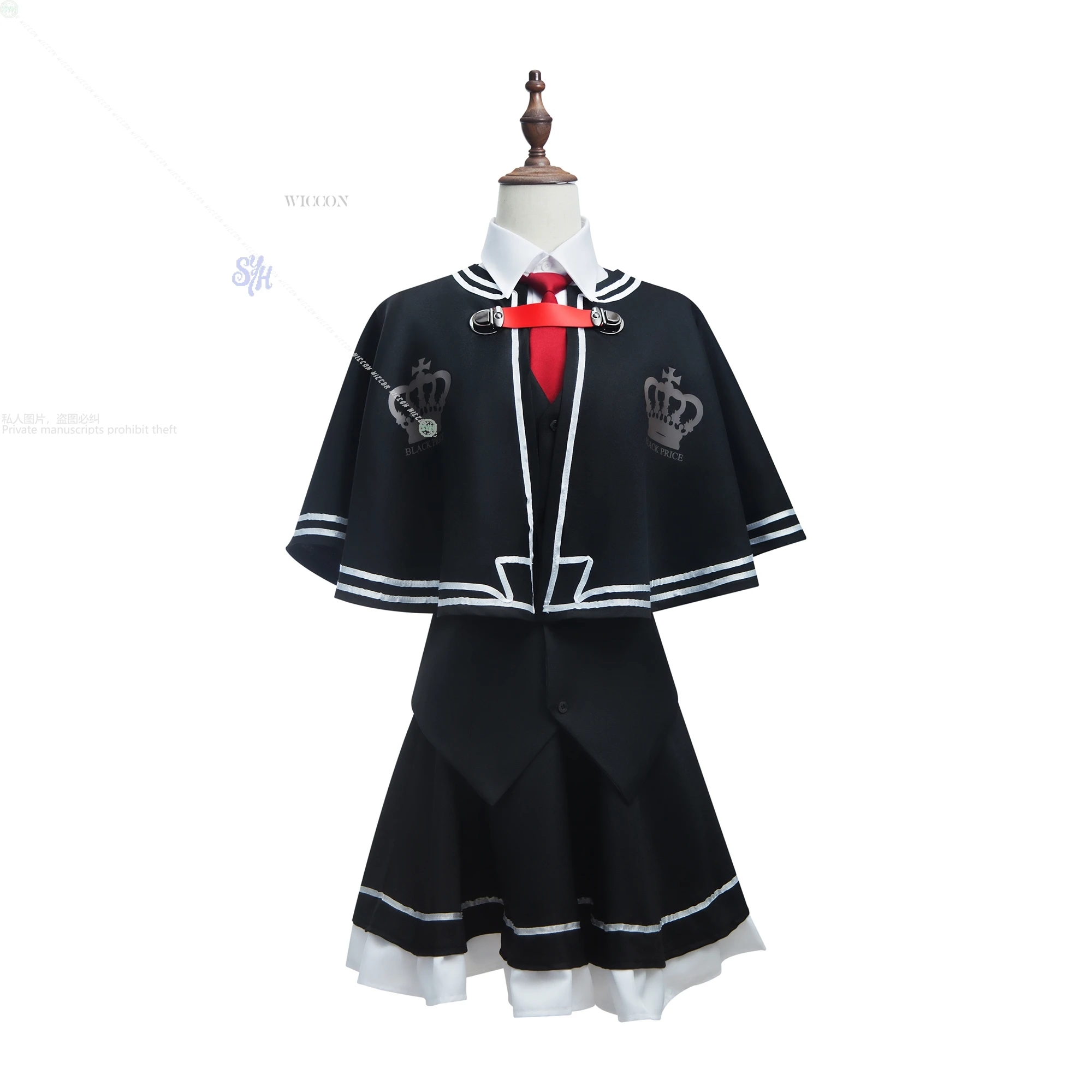 أنيمي رائع كل يوم أسفل ثقب الأرنب تأثيري أسود زي مدرسي Galgame زي جيراي كي جميل Kawaii فتاة يابانية