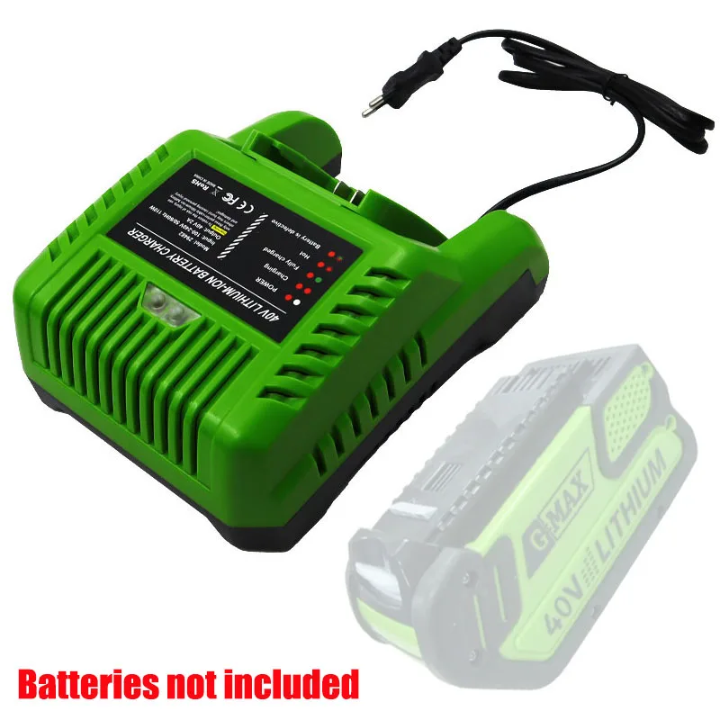 

Compatible with For Greenworks 40V Lithium Batteries Portable Charger Lithium-Ion Battery Rapid Charger Power Tool Accessories