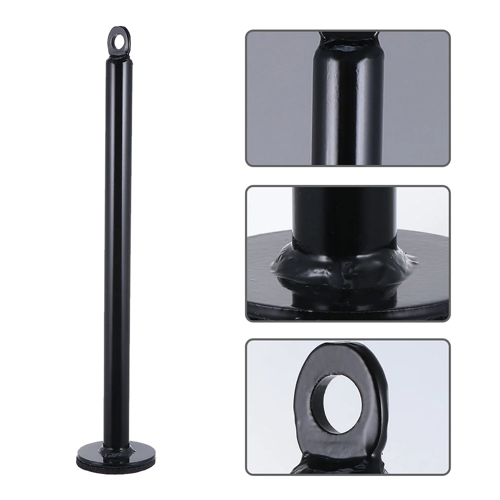 

Plate Rack Weight Bar Fitness Equipment Pulley Machine Holder Loading Pin Steel Black