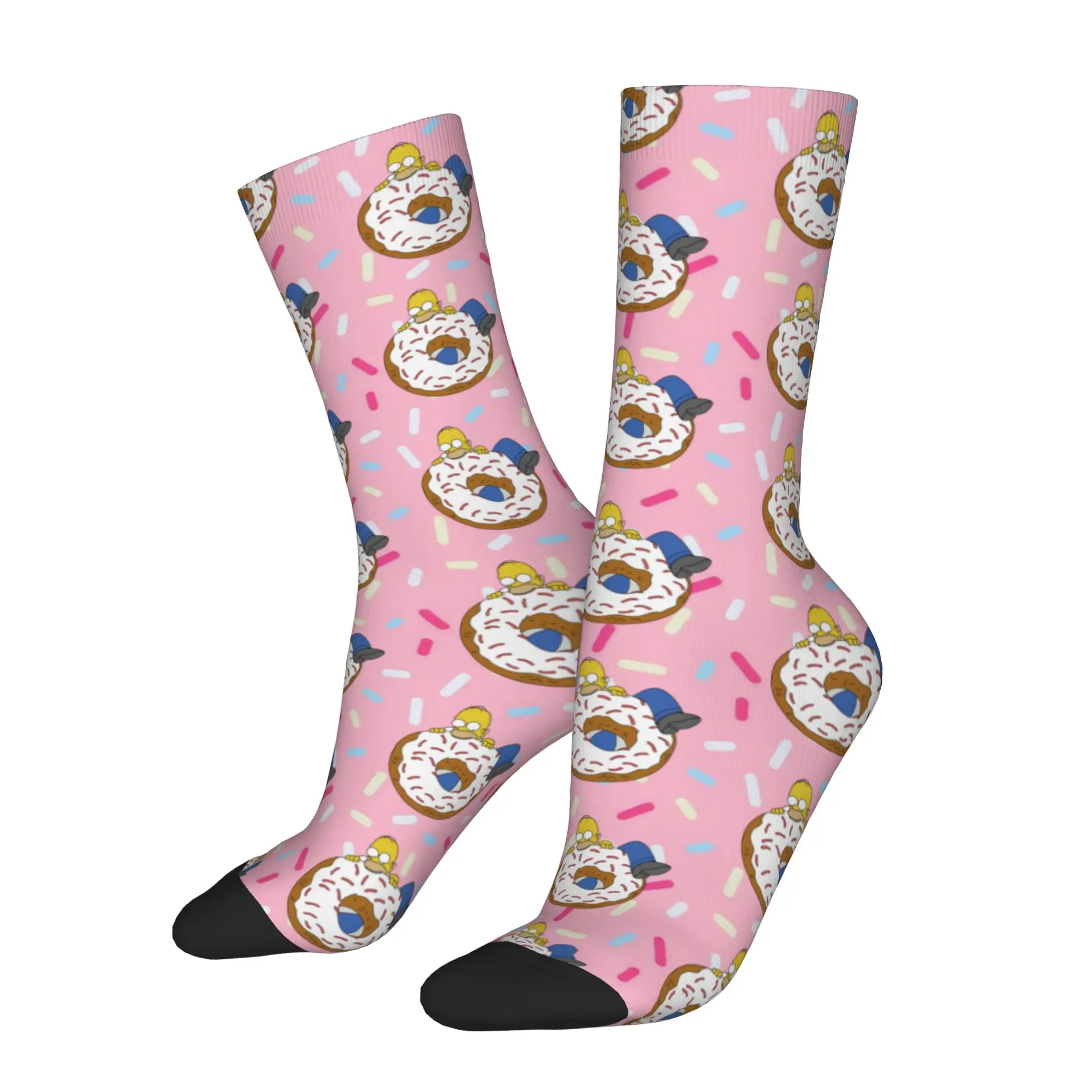 Autumn Winter Cool Unisex Cartoon S-Simpsons Socks  Non-slip Sports Socks
