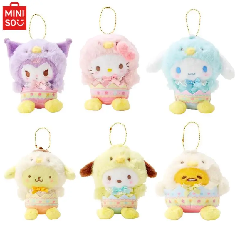 12Cm Kawaii My Melody Hello Kitty Kuromi Easter Cosplay Chick Pendant Anime Sanrio Girl's Heart Cute Doll Christmas Gifts