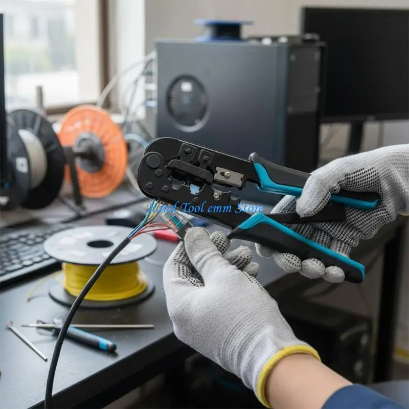 

Щипцы кабеля Х37Ф сверхмощные РДЖ45 для вилок РДЖ45 РДЖ11 и точной зачистки провода