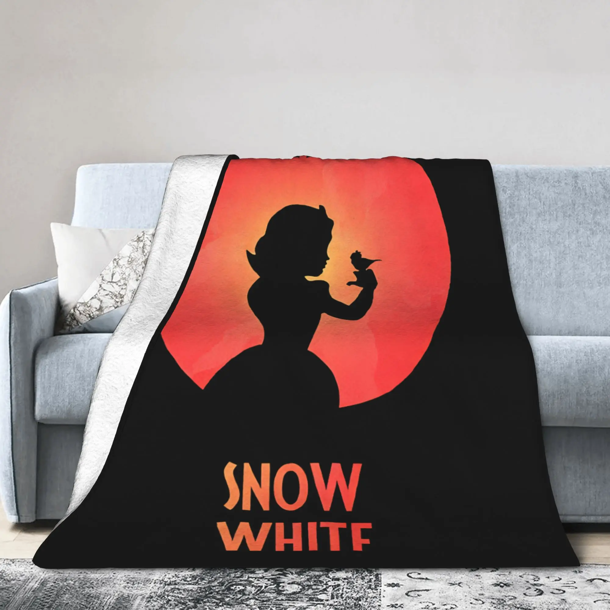 Manta de película Blancanieves 2025, franela de manzanas envenenadas, impresionantes mantas suaves para el hogar, restaurante, decoración textil, sofá