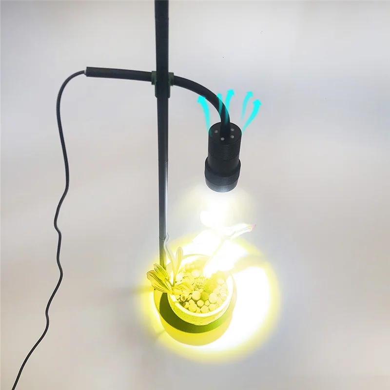 ไฟ LED เติบโตสําหรับพืชในร่ม,พืชเติบโตแสง,พืชพร้อมตัวจับเวลา 3/6/12 ชั่วโมง, Growing Power Grow โคมไฟทนทาน EU Plug